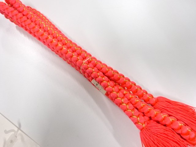 JAPANESE KIMONO / UNUSED HAND-TIED OBIJIME